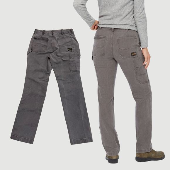 Duluth Trading 16L VintageFlex Fire Hose Pants | Hi-Rise Straight Washed Black - Picture 2 of 11